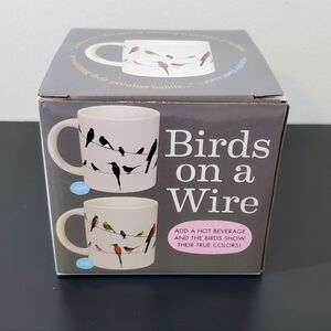 Birds on a Wire Color-Changing Mug - Unemployed Philosophers Guild - NIB